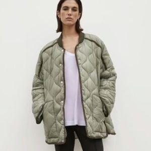 River Island Studio - Khaki Ri Studio Quilted Jacket